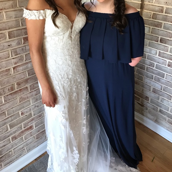 Show Me Your MuMu Hacienda Maxi Dress ~ Navy Crisp - Picture 6 of 6